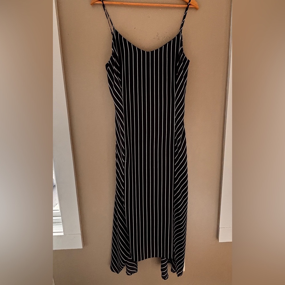 Banana Republic Black Sheath Maxi Dress Spaghetti Strap